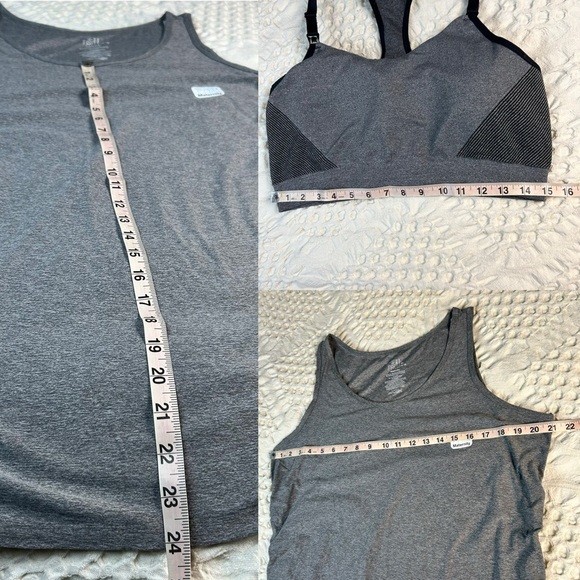 Maternity plus size bundle of 3 gray top nursing bra & New tank top 1x XXL 16/18 - Picture 15 of 16